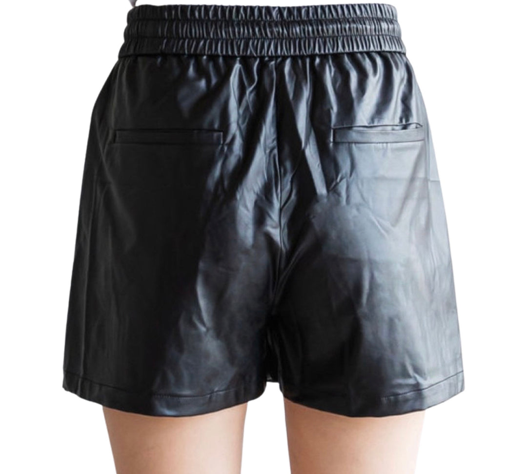 Vegan Leather Shorts